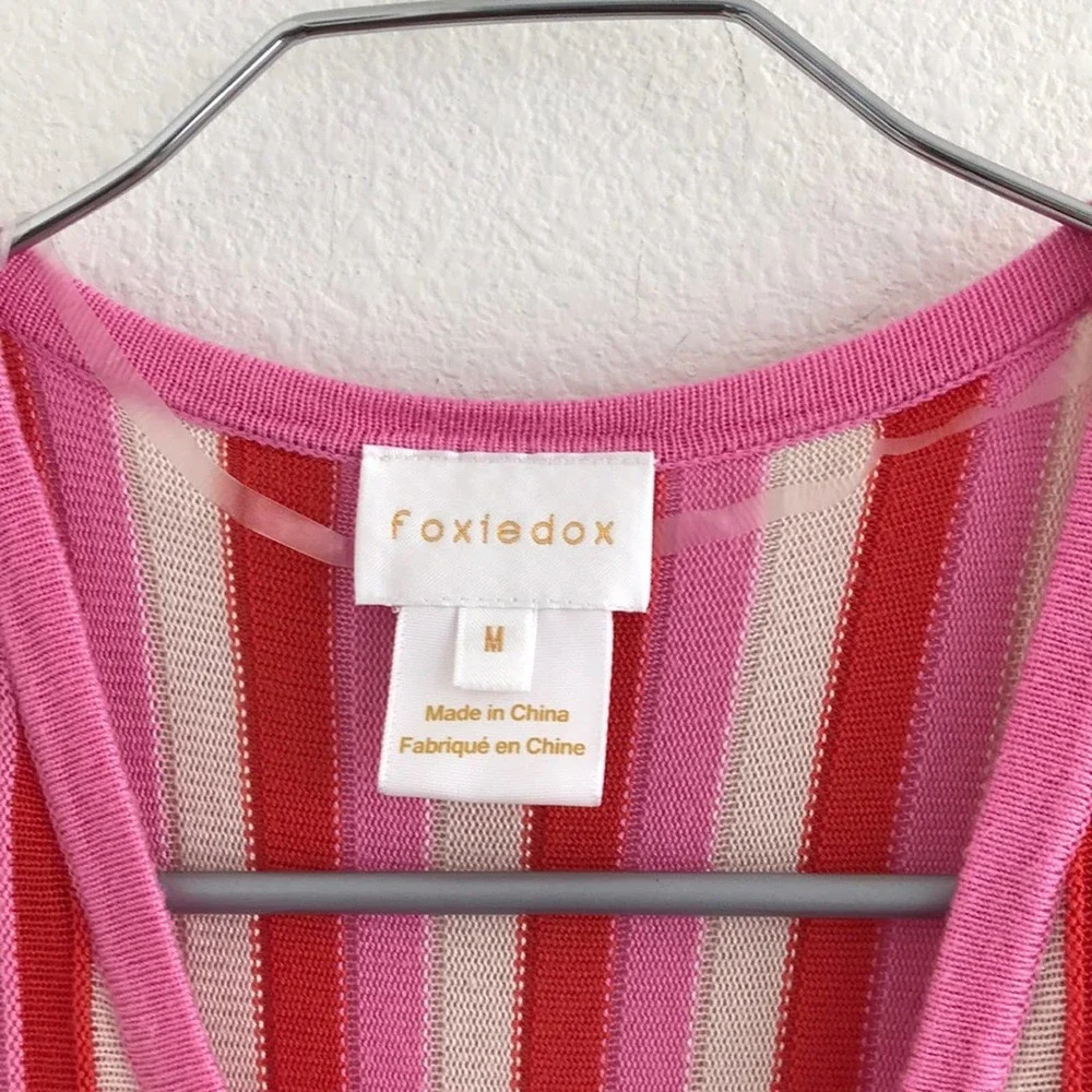 Foxiedox Echo Stripe Midi Sweater Dress Size Small - Picture 3 of 9